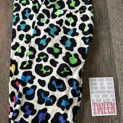 NEW RELEASE Lularoe Leggings Size Tween Beautiful Cheetah Leopard Colorful Print