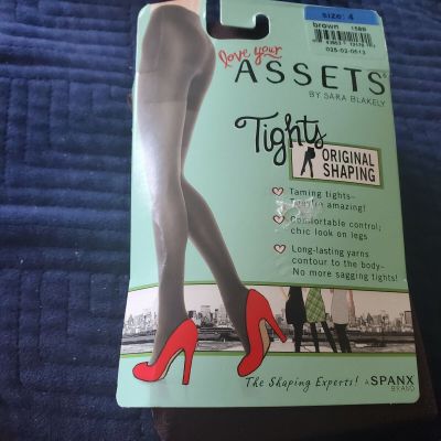 Love Your Assets Tights Original Shaping BROWN  Size 4 The Shaping SHAPING  New
