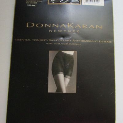 New Donna Karan Essential Toners Ultra Sheer Black Sz Small