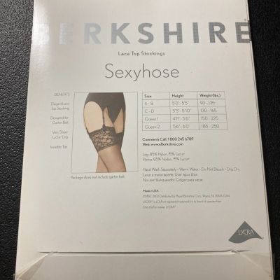 Berkshire Sexyhose Stockings Size A-B City Beige Sheer Leg New In Package