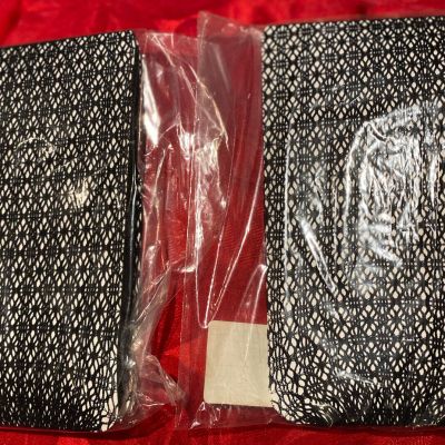 New Lot 2 pair Unbranded Fishnet/Openwork Tights Black  M / L Samples